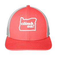 Oregon Climb On! Rock Climbing Bouldering T Shirt Snapback Trucker Cap | Artistshot