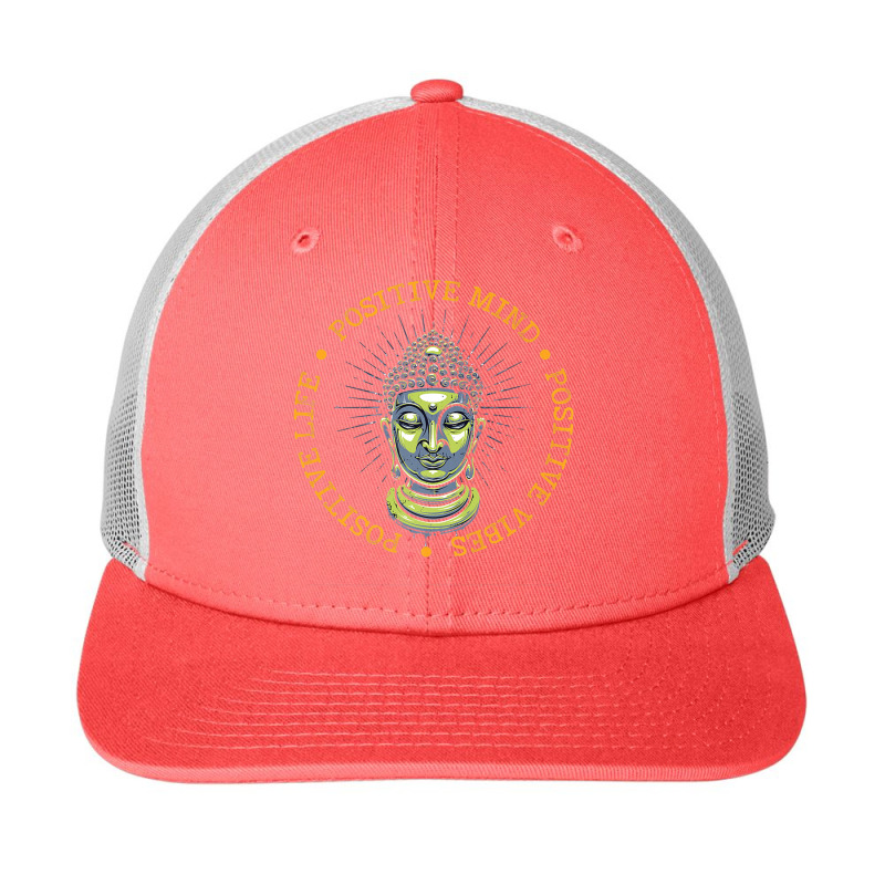 Buddhism Positive Life Positive Mind Buddha Meditation Snapback Trucker Cap by criticizematter | Artistshot