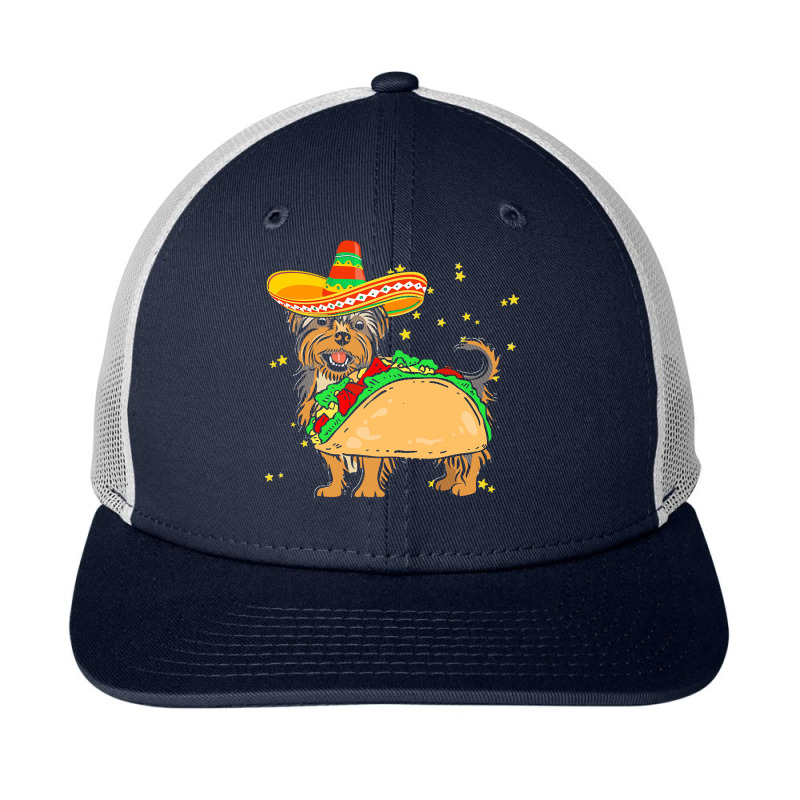 Cinco De Mayo T  Shirt Sombrero Yorkshire Terrier Dog Tacos Cinco De M Snapback Trucker Cap by enunciateseamstress | Artistshot