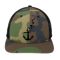 Anchor With Flying Birds   Sea Captain Animal Gift T Shirt Snapback Trucker Cap | Artistshot