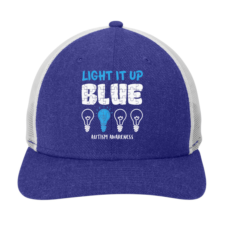 Autism Awareness Light It Up Blue Snapback Trucker Cap by JaralJiron | Artistshot