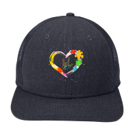 Autism Awareness Special Ed Teacher Asl Sign Language Puzzle Snapback Trucker Cap | Artistshot