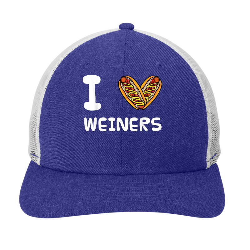 I Love Weiners Hotdogs Frankfurter Wiener Frank Sausage Bun T Shirt Snapback Trucker Cap by alaizws | Artistshot