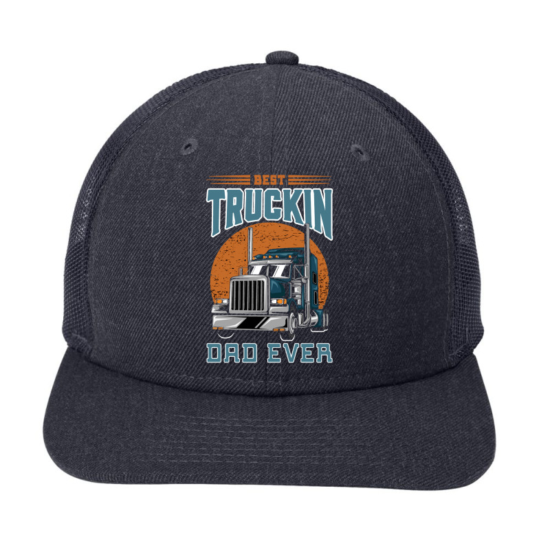 Best Truckin Dad Ever Snapback Trucker Cap by qimanariski | Artistshot