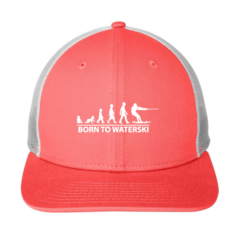 Born To Waterski Snapback Trucker Cap by michaelnaher | Artistshot