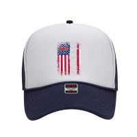 Combat Engineer Distressed American Flag   U.s. Military Foam Trucker Hat | Artistshot