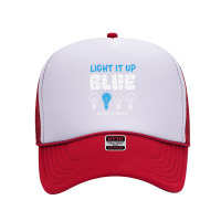 Autism Awareness Light It Up Blue Foam Trucker Hat | Artistshot