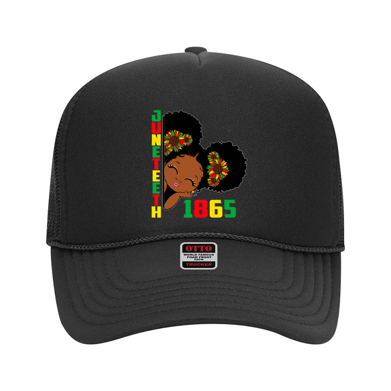 Juneteenth Celebrating 1865 Cute Black Girls Kids Foam Trucker Hat by nhan0105 | Artistshot