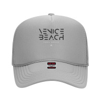 Venice Beach Santa Monica California Ca Tonal Type Sweatshirt Foam Trucker Hat | Artistshot