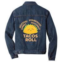 Funny Tacos Roll Delicious Men Denim Jacket | Artistshot