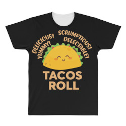 funny tacos roll delicious All Over Men's T-shirt | Artistshot