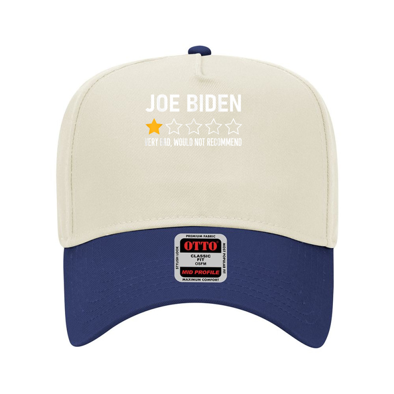 Funny Joe Biden 1 Star Review Very Bad Would Not Recommend T Shirt Adjustable Baseball Cap | Artistshot