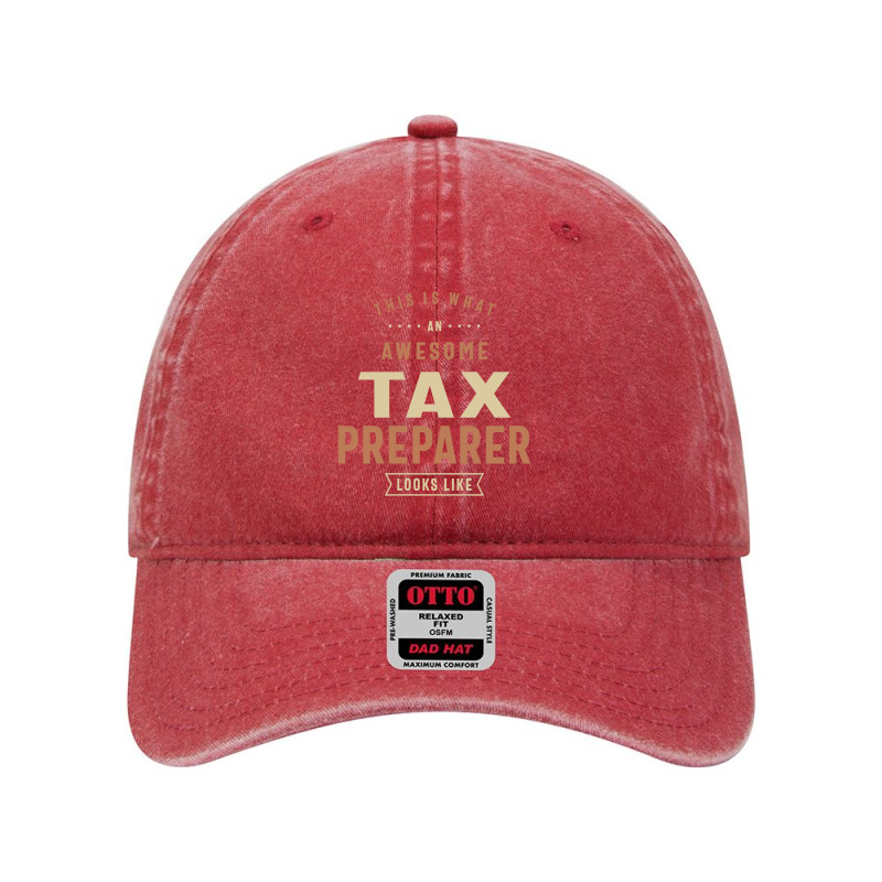 Funny Awesome Tax Preparer Job Occupation Dyed Cap by cidolopez | Artistshot