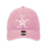 Elements Pentagram Womens Funny  Pagan Witchcraft Ladies Satan Dyed Cap | Artistshot