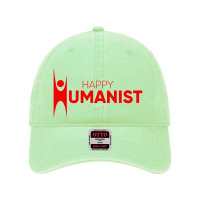 Happy Humanist Symbol Dyed Cap | Artistshot