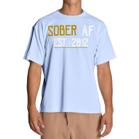 Sober Af Since 2012   10 Year Sobriety Anniversary T Shirt Urban Heavy T-shirt | Artistshot