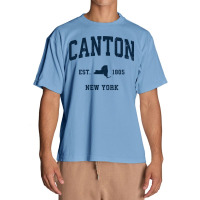 Canton New York Ny Vintage Athletic Navy Sports Design Long Sleeve T S Urban Heavy T-shirt | Artistshot