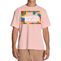 Master Builder Engineer Big Building Blocks Build Children T Shirt Urban Heavy T-shirt | Artistshot