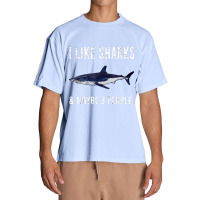 Funny I Like Shortfin Mako Shark And Maybe 3 People T Shirt Urban Heavy T-shirt | Artistshot