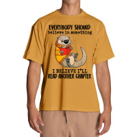 Everybody Should Believe In Something Otter Read Books Urban Heavy T-shirt | Artistshot