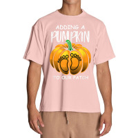 Pregnancy Thanksgiving Adding A Pumpkin To Our Patch T Shirt Urban Heavy T-shirt | Artistshot