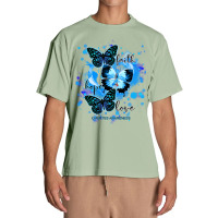 Faith Hope Love Diabetes Awareness T  Shirt Faith Hope Love Butterfly Urban Heavy T-shirt | Artistshot