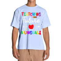 Teaching Future Bilinguals Spanish Teachers Back To School Urban Heavy T-shirt | Artistshot