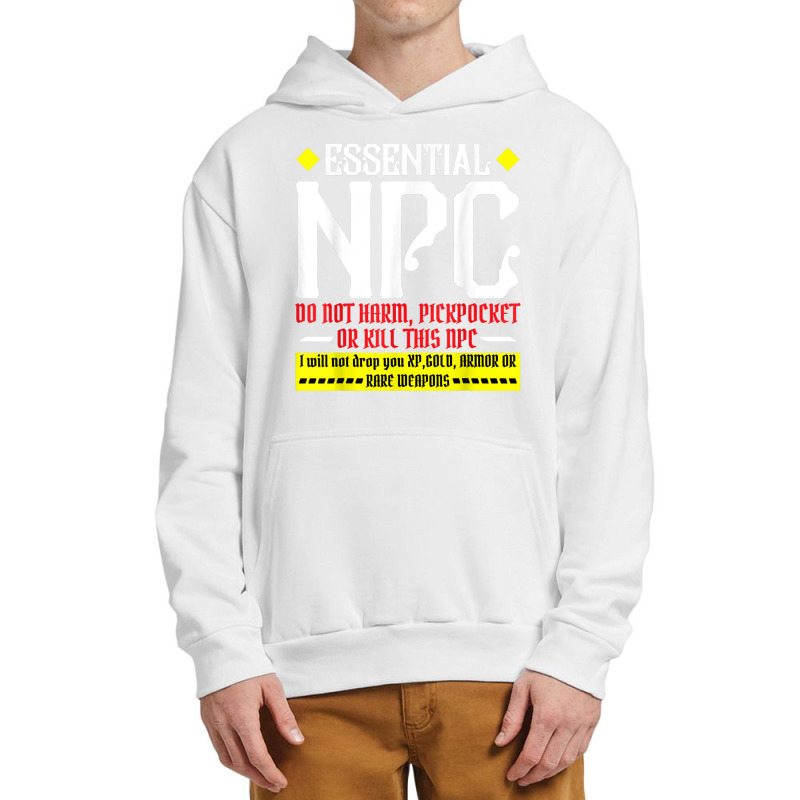 Funny Gamer Tee Shirts Tshirt Funny Essential Npc Do Not Har Urban Pullover Hoodie | Artistshot