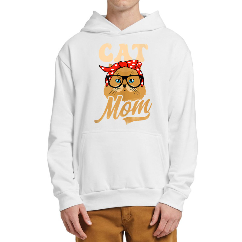 Bandana Cat Mom Design Persian Cat Art Character Urban Pullover Hoodie | Artistshot