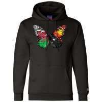 Welsh Papua New Guinean Flag Butterfly T Shirt Champion Hoodie | Artistshot