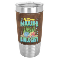 Future Marine Biologist Ocean Life Marine Biology Student Leatherette Tumbler | Artistshot