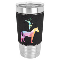 Vaulting Riding Equestrian Horses Sayings Girl Children Leatherette Tumbler | Artistshot