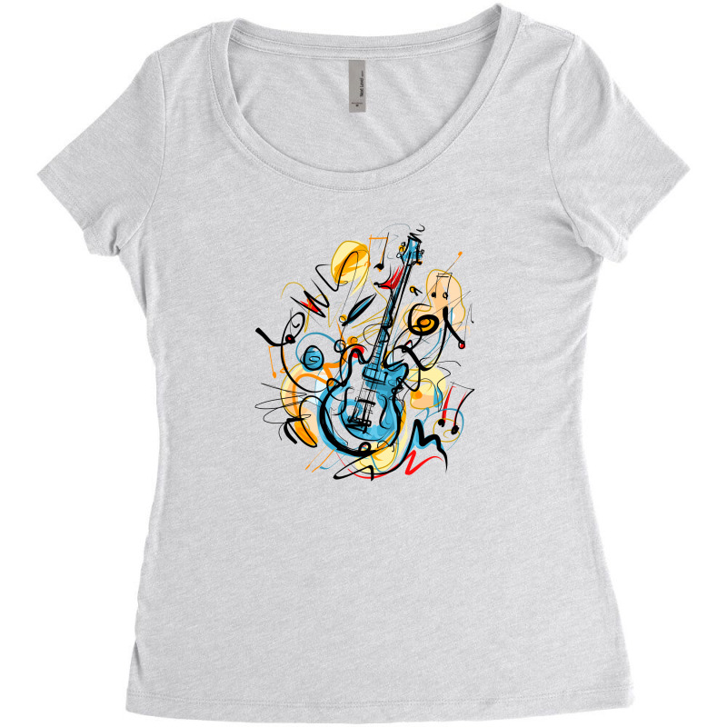 Music Women's Triblend Scoop T-shirt by Disgus_Thing | Artistshot