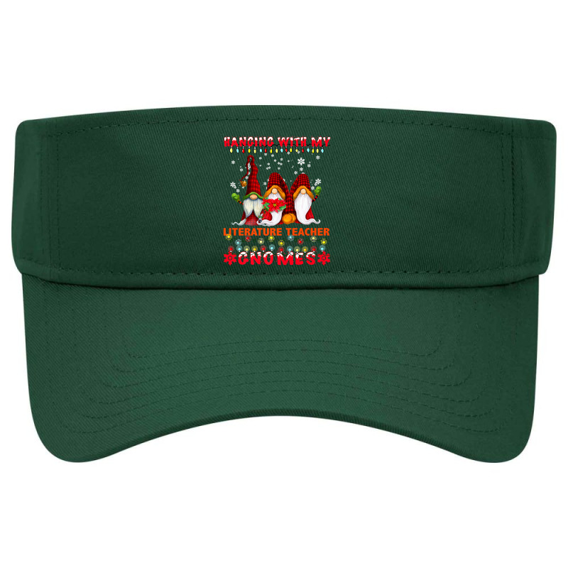 Hanging With My Literature Teacher Gnomes Ugly Xmas Matching Premium T Visor hat by Jeffrey_Insalaco | Artistshot