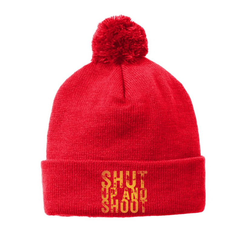 Shut Up And Shoot Billiard 8 Ball Pom Pom Beanie | Artistshot