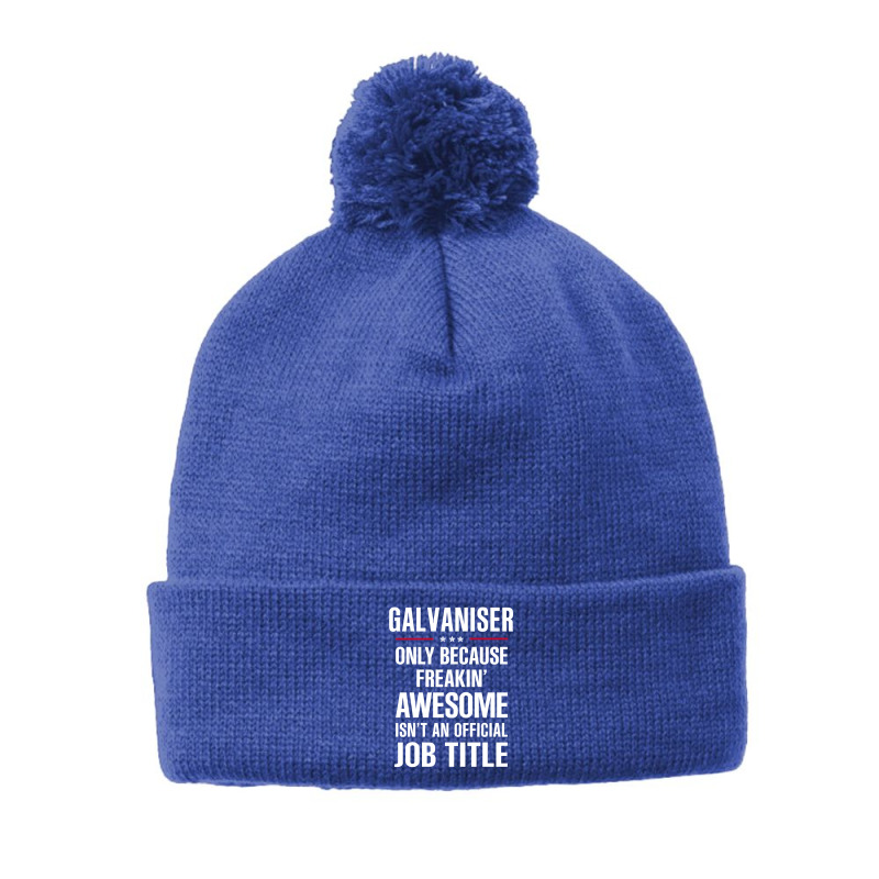 Gift For Freakin' Awesome Galvaniser Pom Pom Beanie by thanchashop | Artistshot