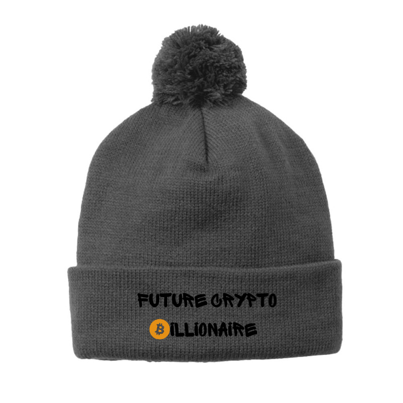 Future Crypto Billionaire Bitcoin Pom Pom Beanie by ShopYes | Artistshot