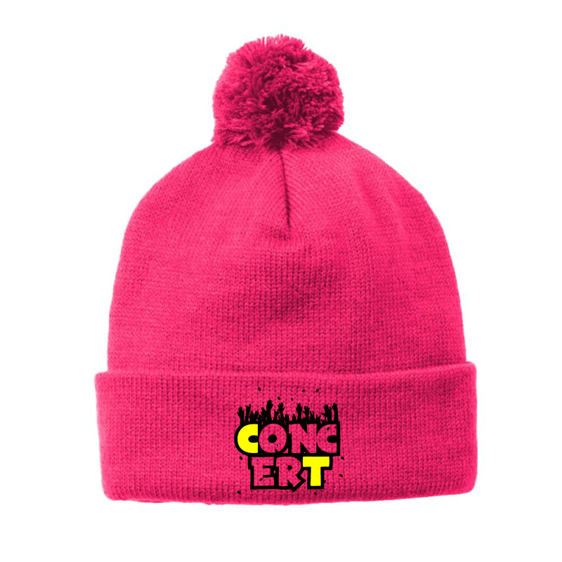 Concert Concert Lighting Pom Pom Beanie by bakarjenggotan | Artistshot