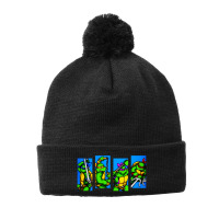 Arcade Turtles Pom Pom Beanie | Artistshot