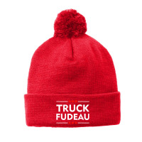 Truck You Trudeau Usa Canada Flag Truckers Pom Pom Beanie | Artistshot