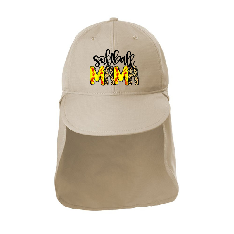 Softball Mama Mom Life Leopard Baseball Mother's Day Boys Sun Shade Cap | Artistshot