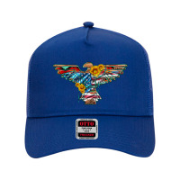 Thunderbird With Usa Flag And Sunflowers Mesh Back Trucker Hat | Artistshot