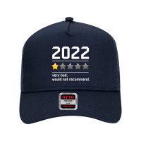 2022 Would Not Recommend Sarcastic Bad Review One Star Rating Funny Mesh Back Trucker Hat | Artistshot