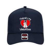 Alaskan Malamute Is My Valentine T  Shirt Alaskan Malamute Is My Valen Mesh Back Trucker Hat | Artistshot