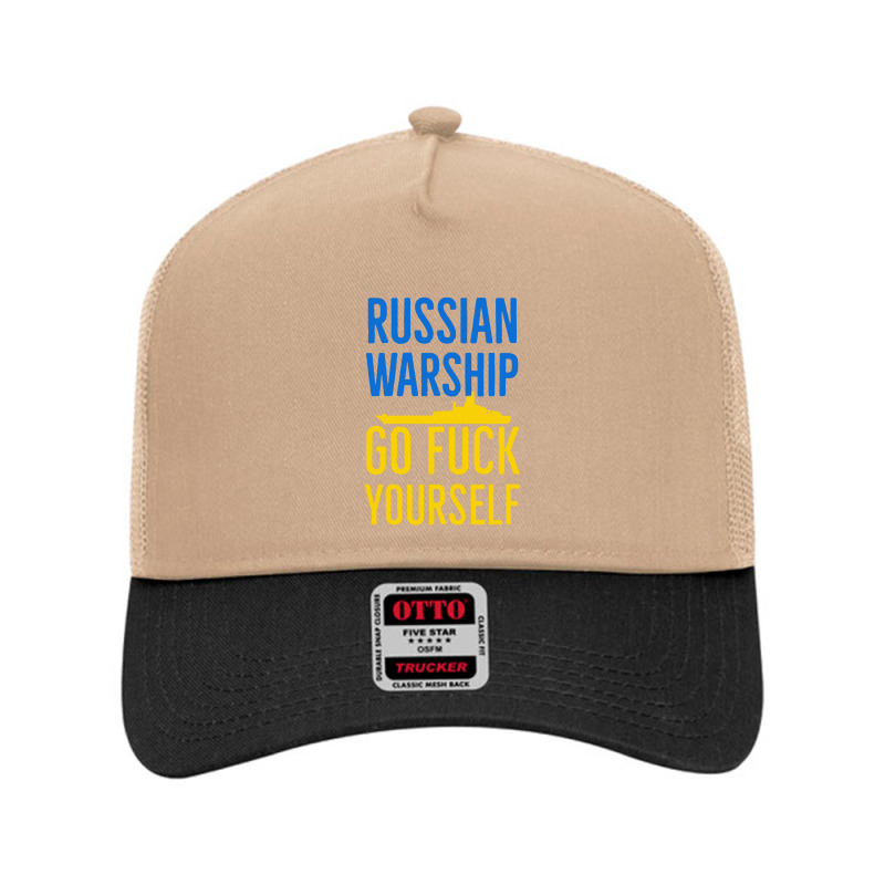 Russian Warship Go Fuck Yourself Mesh Back Trucker Hat | Artistshot