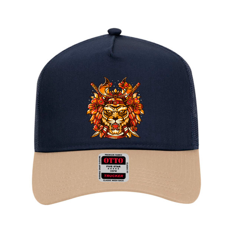 Copy Of Samurai Tiger   Cute Animal Feline Warrior Gift Mesh Back Trucker Hat by arif1 | Artistshot