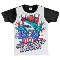 Bruh Shark 4th Of July Graphic Youth T-shirt | Artistshot