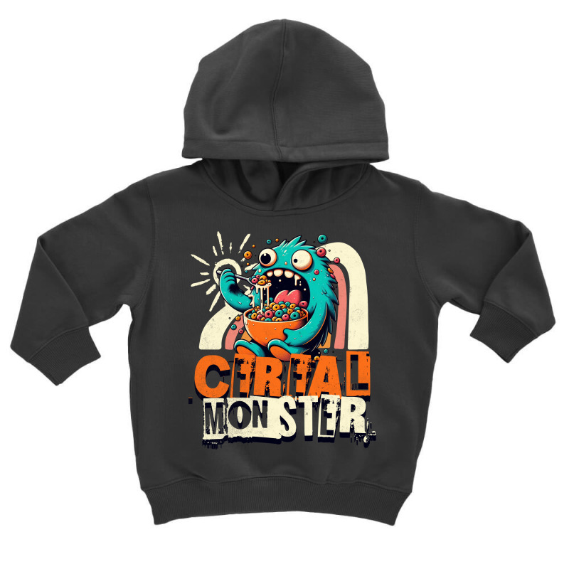 Cereal Monster Toddler Hoodie by pureneuralart | Artistshot