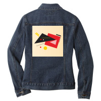 Abstract Dimention On The Box Ladies Denim Jacket | Artistshot