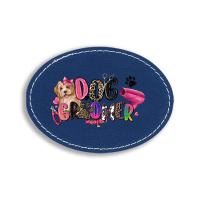 Dog Groomer Oval Leatherette Patch | Artistshot